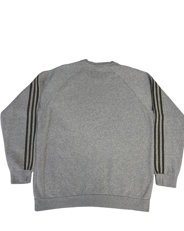 Adidas Grey Trefoil Crewneck Sweatshirt
