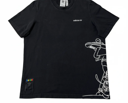 Adidas x Disney Black Goofy Skateboard Graphic Tee