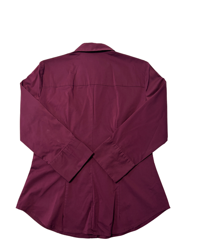 New York & Company Burgundy 7th Avenue Button-Down Shirt