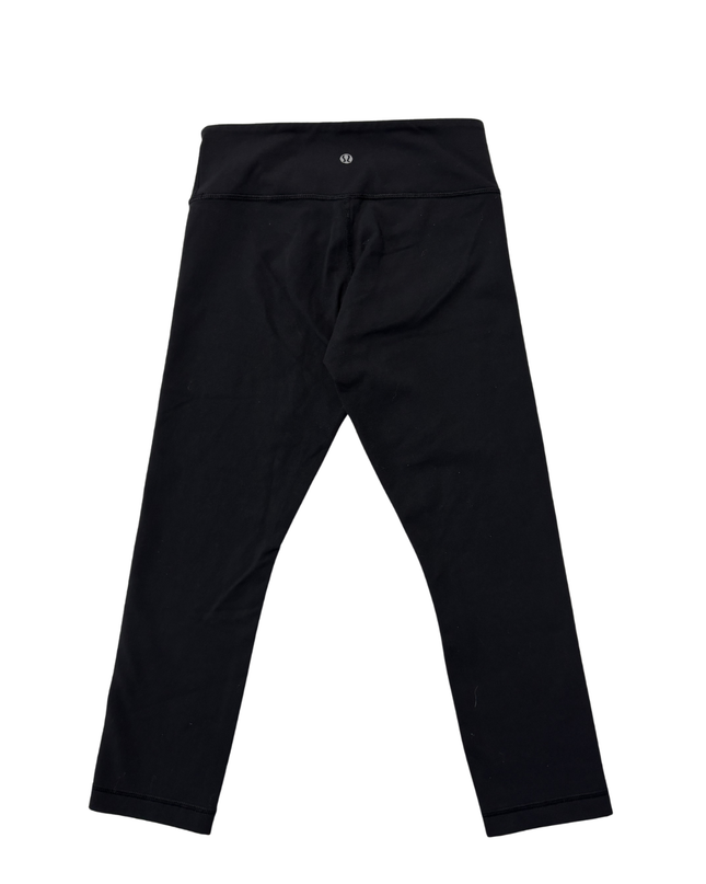 Lululemon Black Low-Rise Cropped Activewear Leggings