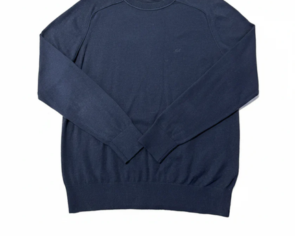 Calvin Klein Men's Classic Navy Blue Crewneck Knit Sweater