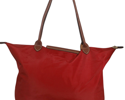 Longchamp Red Le Pliage Nylon Shoulder Bag