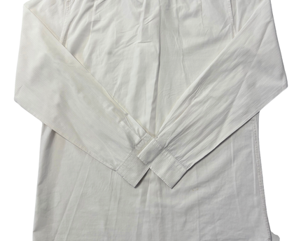 Lacoste White Regular Fit Long Sleeve Button-Down Shirt