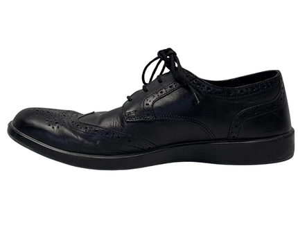Hush Puppies Black Wingtip Brogue Shoes