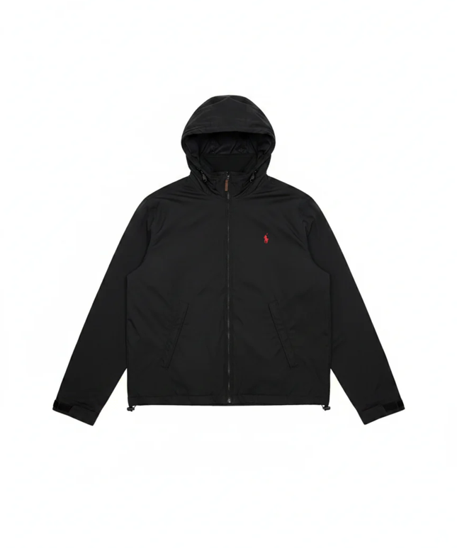 Polo Ralph Lauren Black Hooded Fleece-Lined Jacket