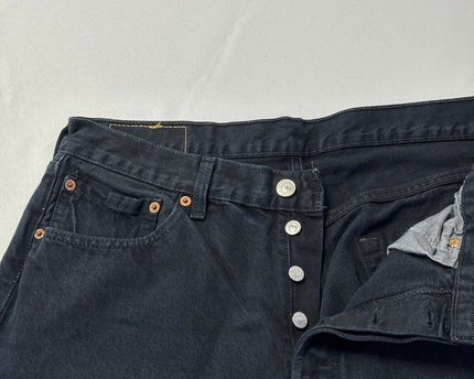 Levi's Classic Black Straight Leg Jeans for Men
