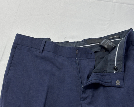 H&M Navy Blue Tailored Dress Trousers