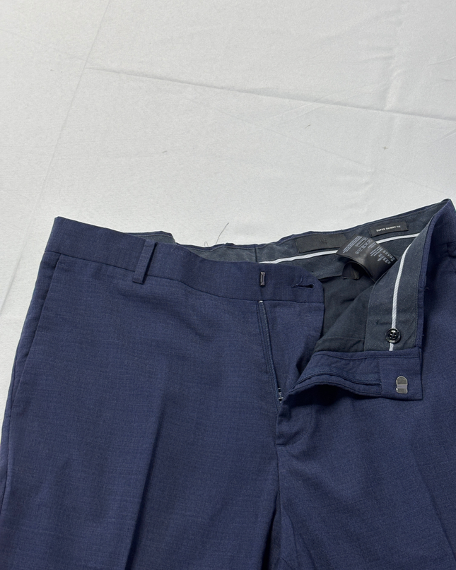 H&M Navy Blue Tailored Dress Trousers