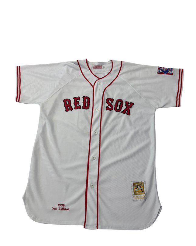 Mitchell & Ness White 1939 Ted Williams Boston Red Sox Jersey