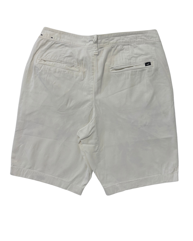 Hollister California Classic Fit White Chino Shorts - M | Waist: 30"