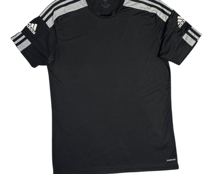Adidas Black Three Stripes Sports T-Shirt