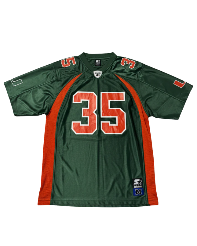 Starter Green Miami Hurricanes Collegiate Football Jersey