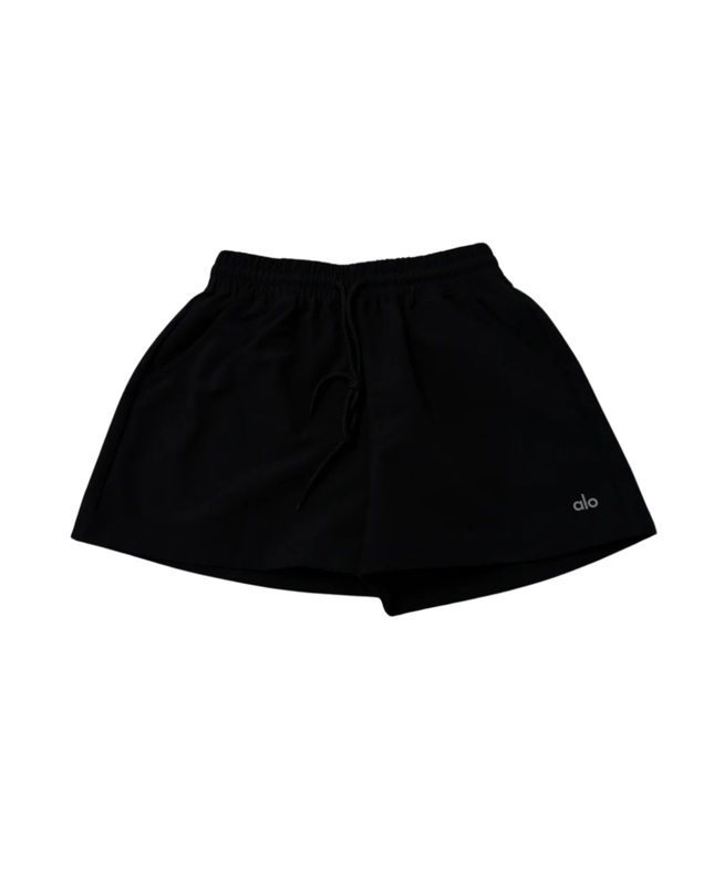 Alo Black Athletic Drawstring Shorts