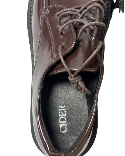Cider Chunky Lace-Up Platform Shoes | Brown / Black sole | EU 40