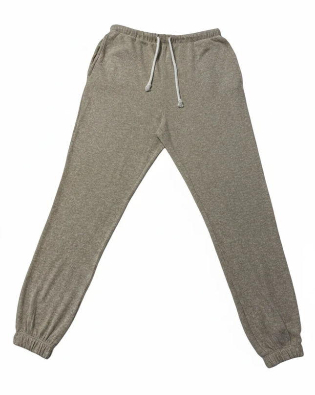 ASOS DESIGN Beige Marl Knit Drawstring Jogger Pants