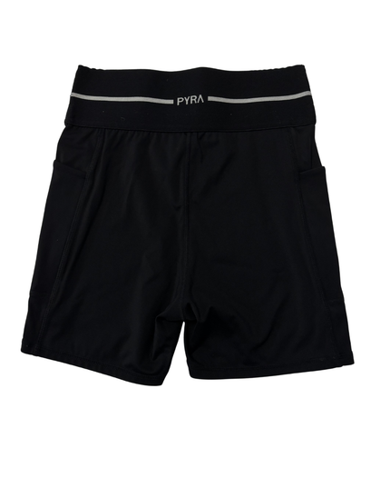 PYRA Black Compression Biker Shorts