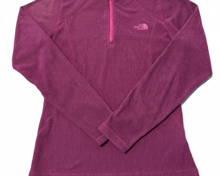 The North Face Magenta Polartec Quarter-Zip Fleece Pullover