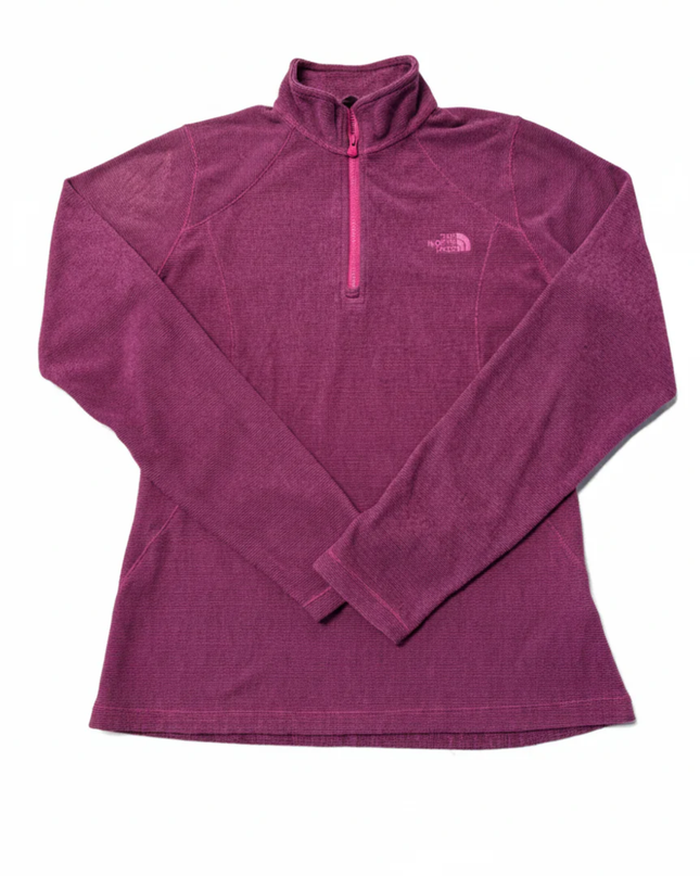 The North Face Magenta Polartec Quarter-Zip Fleece Pullover