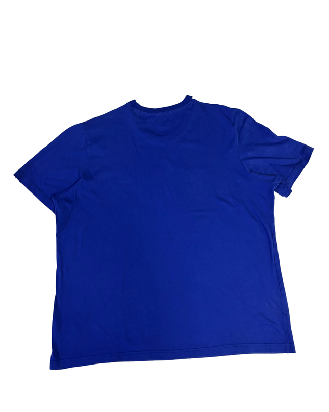 Adidas Blue 3-Stripe Crew Neck T-Shirt