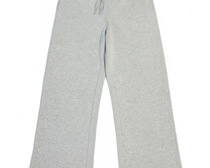 Lacoste Grey Wide Leg Cotton-Blend Sweatpants