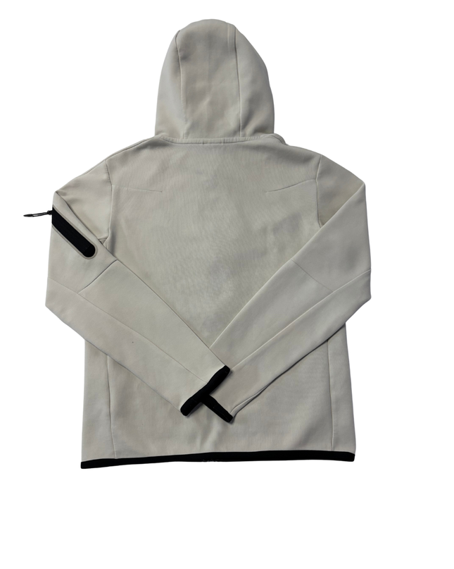 Nike Tech Fleece Beige Full-Zip Hoodie