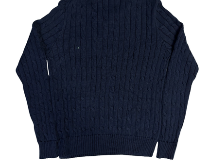 Polo Ralph Lauren Navy Cable-Knit Crewneck Sweater