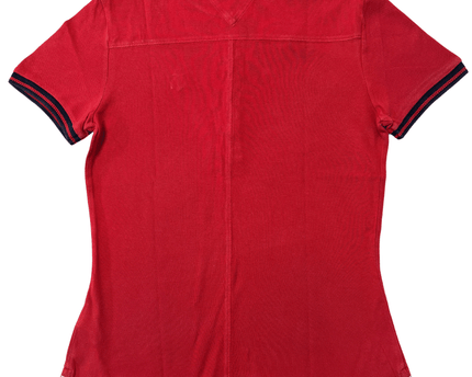 Tommy Hilfiger Anchor Logo Red Pique Polo T-Shirt