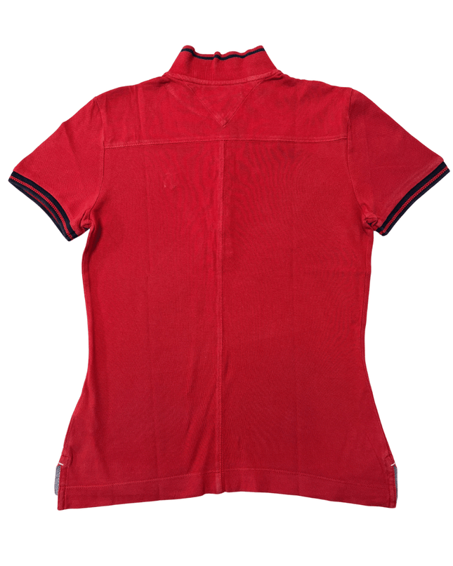 Tommy Hilfiger Anchor Logo Red Pique Polo T-Shirt