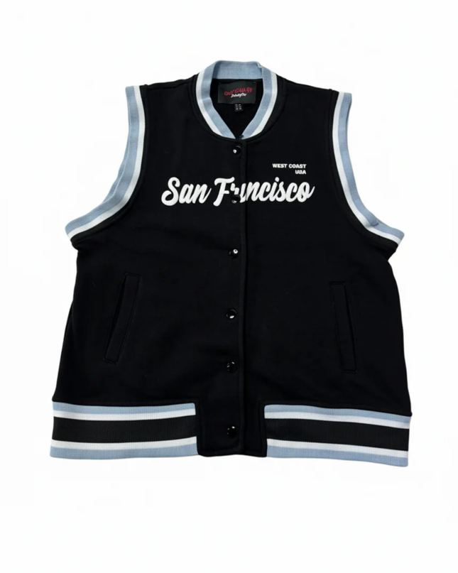 DON'T CALL ME Jennyfer Black San Francisco Varsity Vest