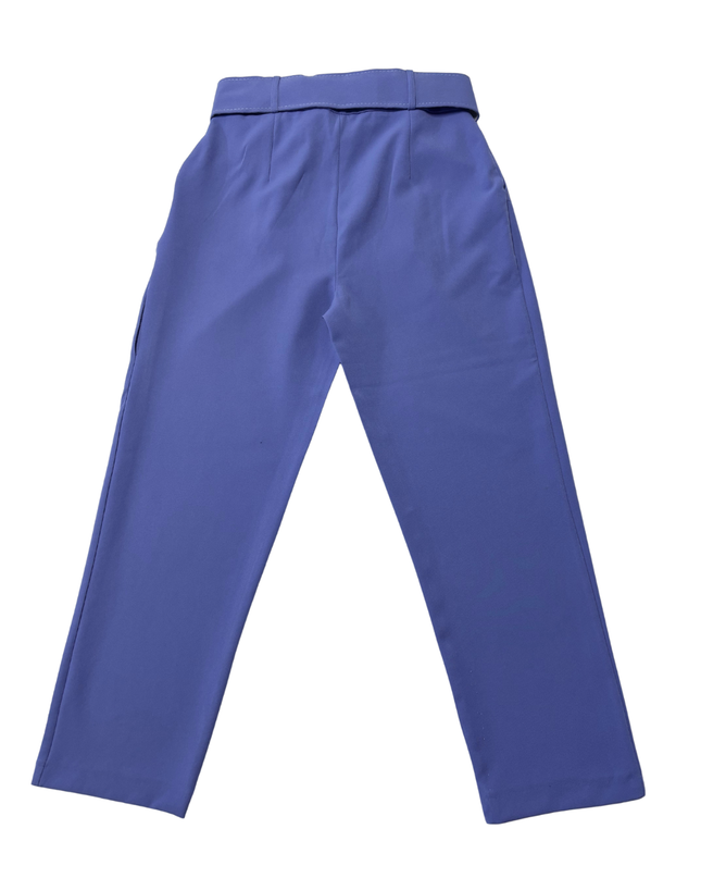 Trendyol Purple High-Waisted Belted Tapered Pants
