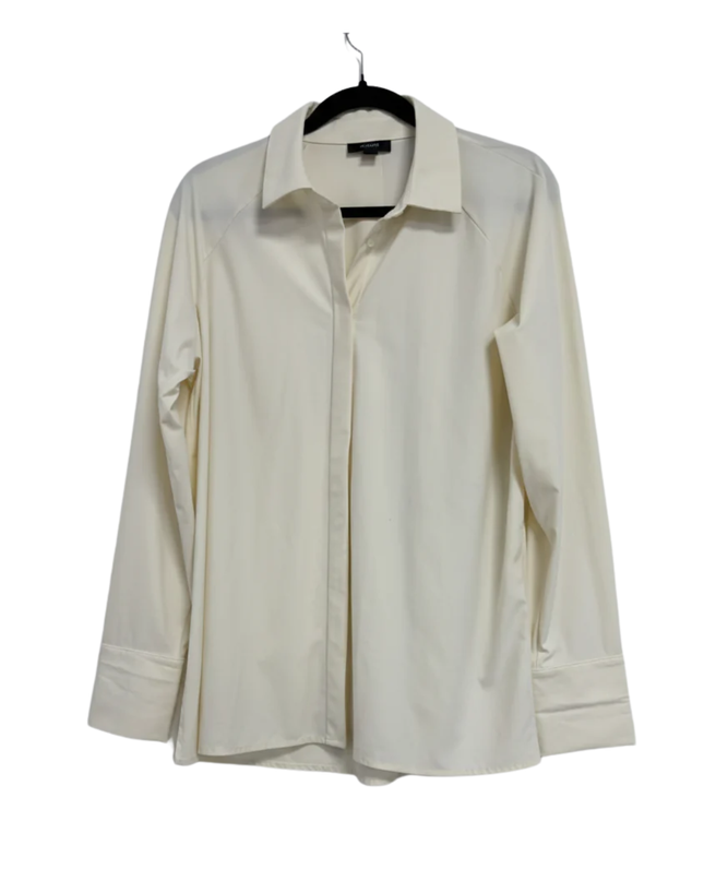 Alfani Off-white Button-Up Blouse