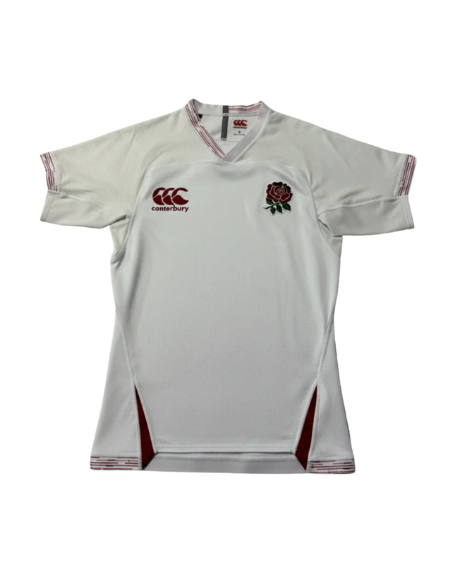 Canterbury White England Rugby V-Neck Performance Jersey
