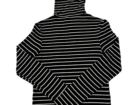 H&M Black/White Striped Turtleneck Long Sleeve Top