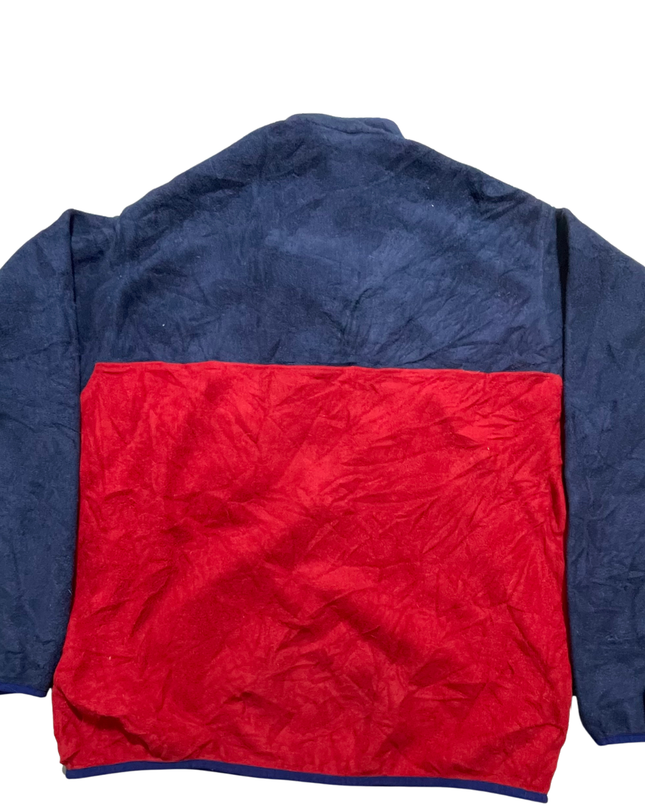 Patagonia Navy/Red Synchilla Snap-T Fleece Pullover Sweatshirt