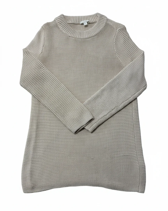 COS Beige 100% Cotton Textured Knit Sweater