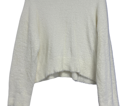 Miss Selfridge White Fluffy Eyelash Knit Sweater