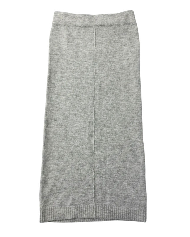 Missguided Heather Grey Knit Midi Skirt