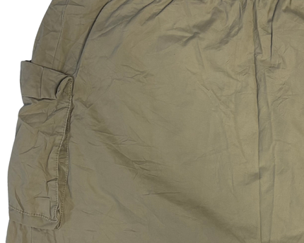 H&M Khaki Elastic Waist Utility Cotton Skirt