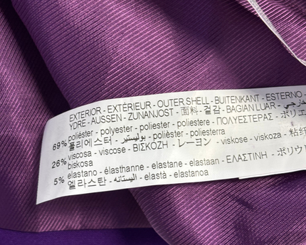 Zara Purple Double-Breasted Tailored Blazer