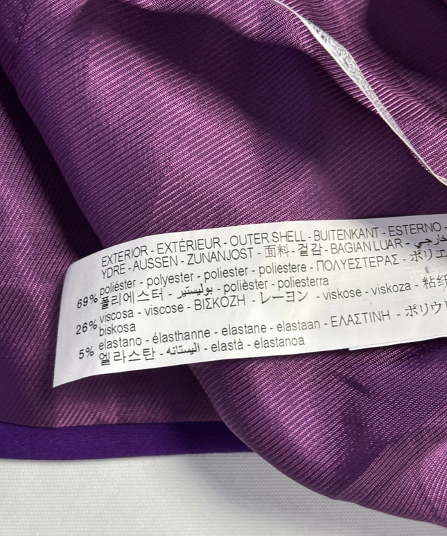 Zara Purple Double-Breasted Tailored Blazer