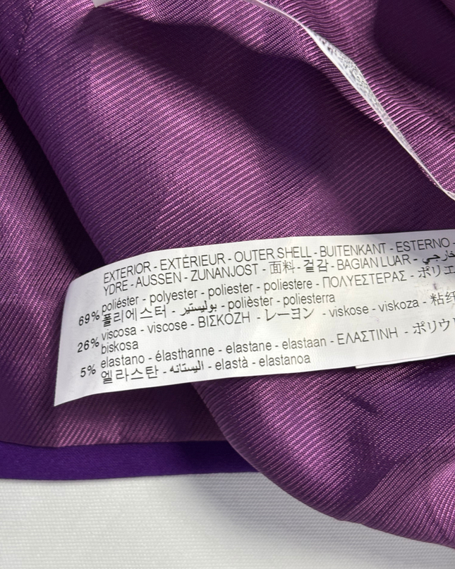 Zara Purple Double-Breasted Tailored Blazer