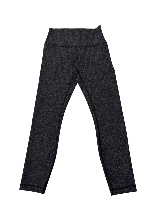 Lululemon Charcoal Herringbone High-Rise Leggings