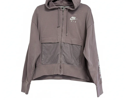 Nike Air Purple Mesh Detail Full-Zip Hoodie