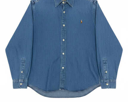 Polo Ralph Lauren Blue Denim Long-Sleeve Button-Down Shirt