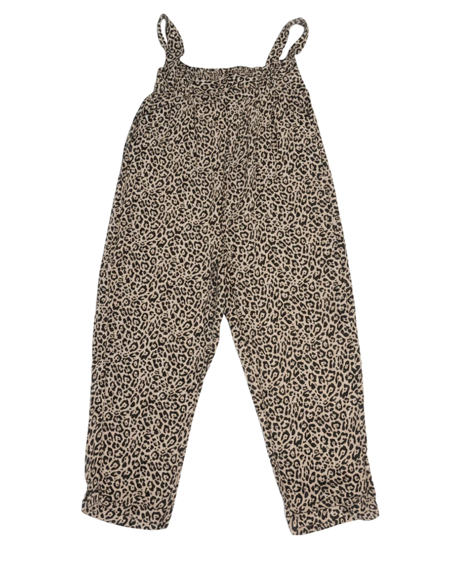 American Eagle Leopard Print Elastic Waist Viscose Pants