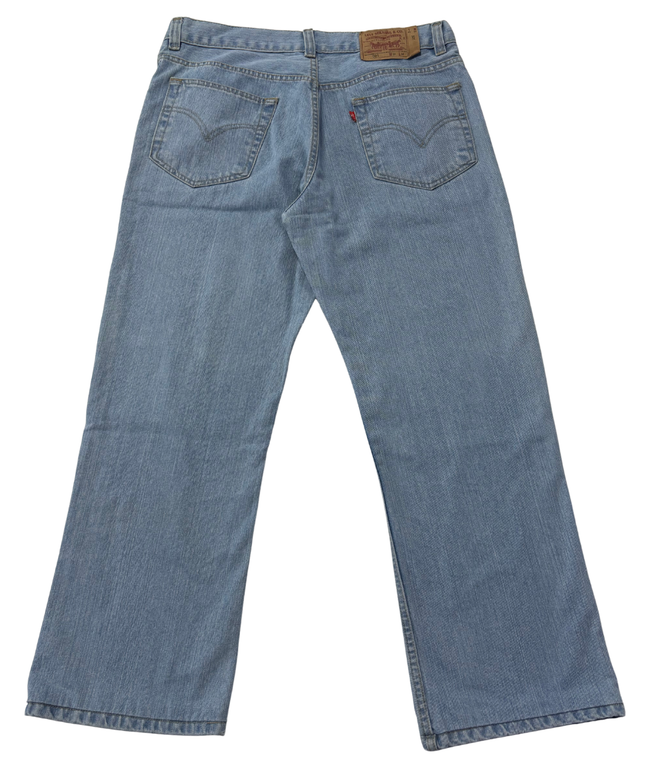 Levi's 501 Light Blue Straight Leg Button Fly Jeans