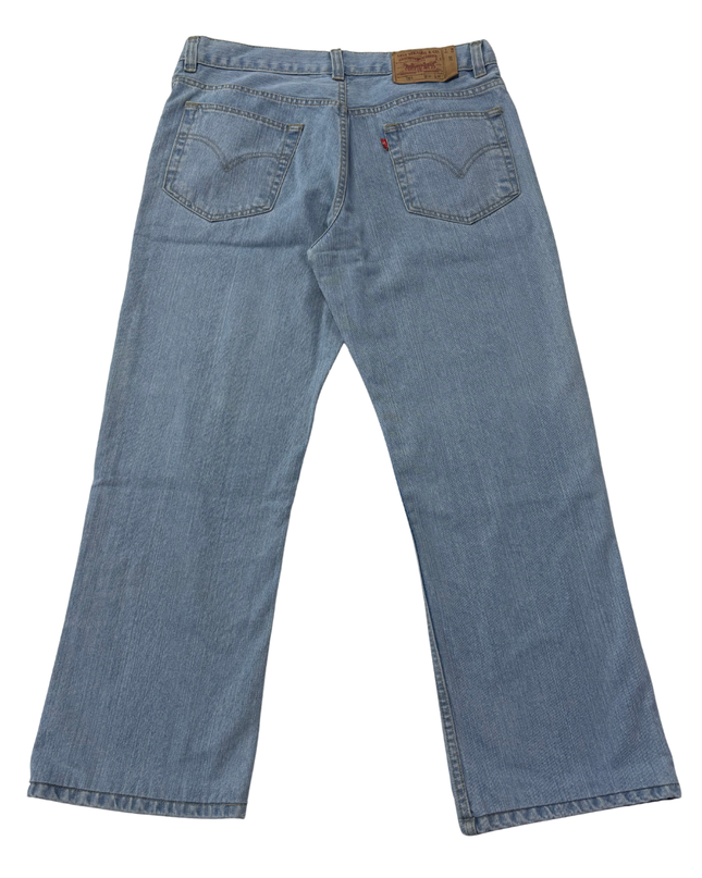 Levi's 501 Light Blue Straight Leg Button Fly Jeans