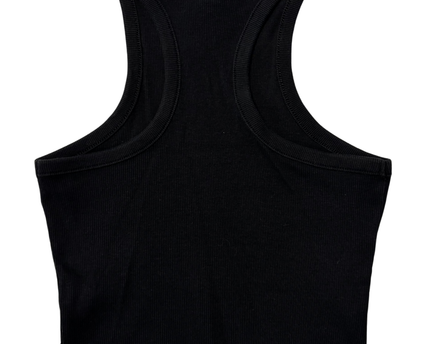 H&M Black Ribbed Racerback Crop Top