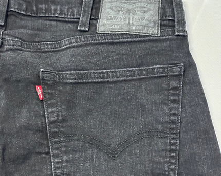 Levi's Black Straight Leg Denim Jeans