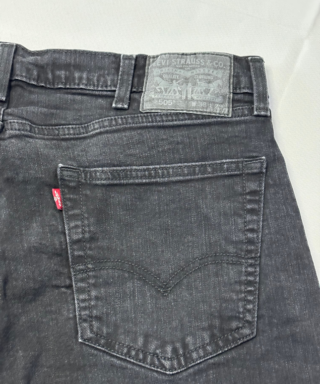 Levi's Black Straight Leg Denim Jeans